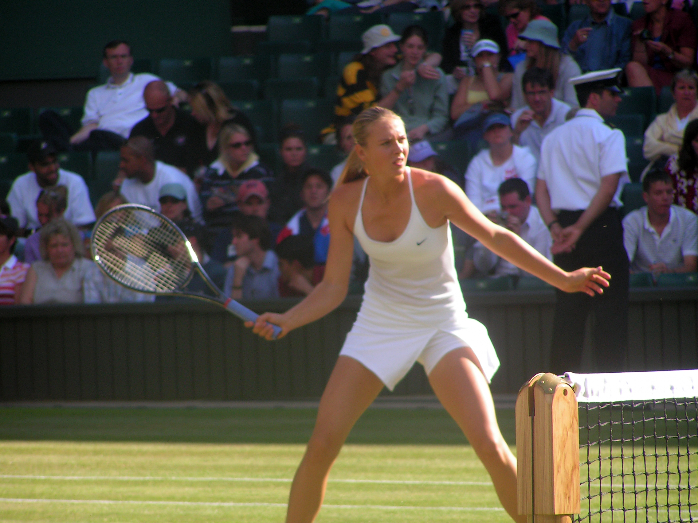 Maria Sharapova at Wimbledon 2004